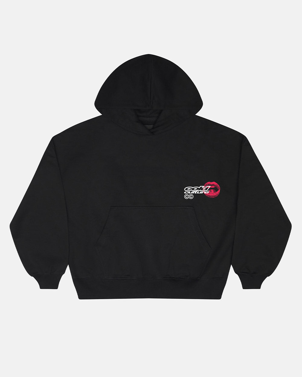 LIP COMBO HOODIE BLACK - COLD CULTURE
