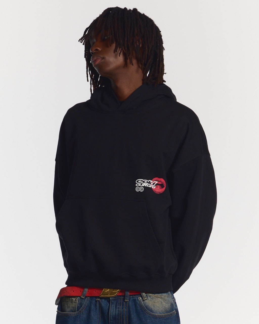 LIP COMBO HOODIE BLACK - COLD CULTURE