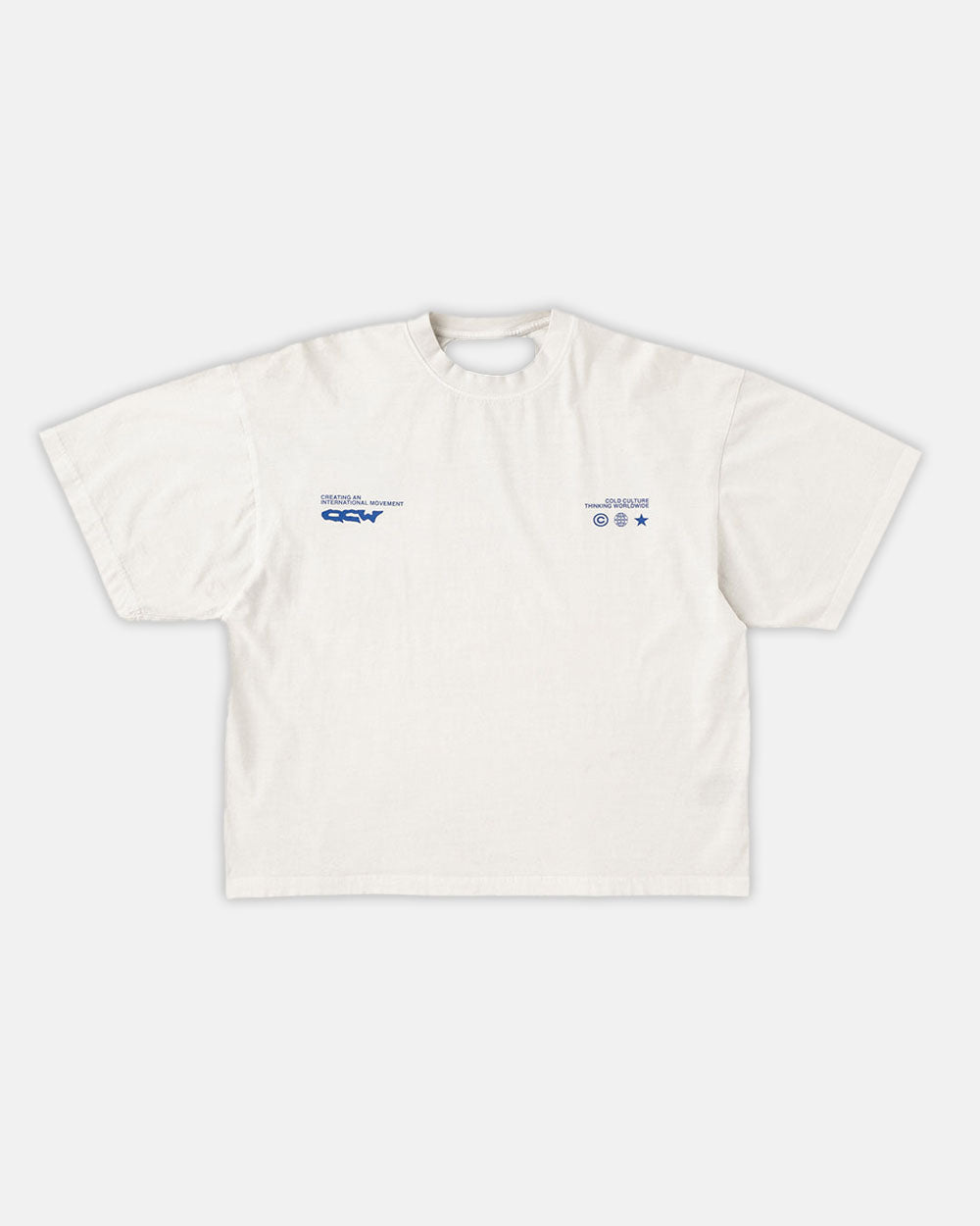 LIQUID HALFTONE TEE WHITE - COLD CULTURE