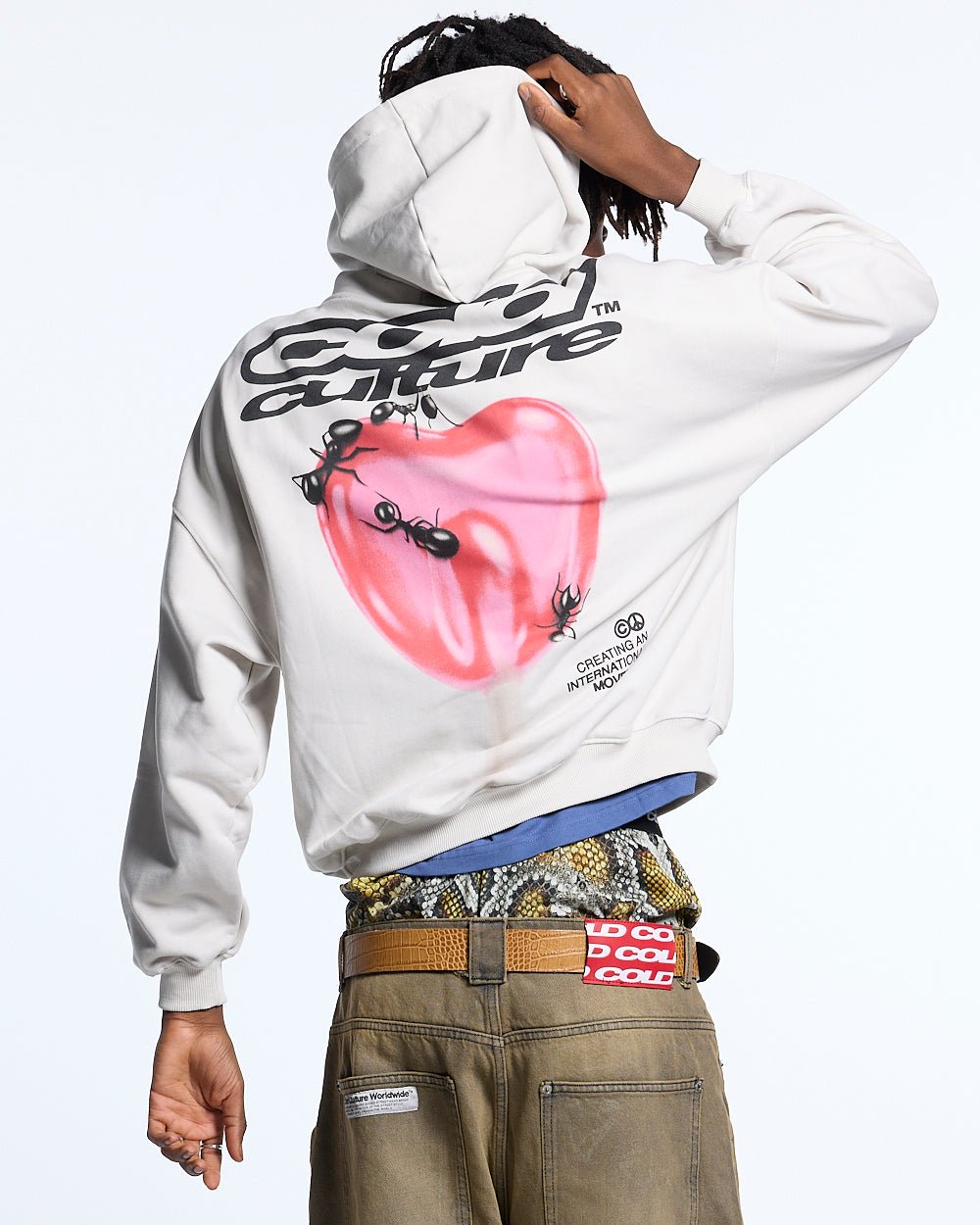 LOLLIPOP HOODIE LIGHT GREY - COLD CULTURE #man