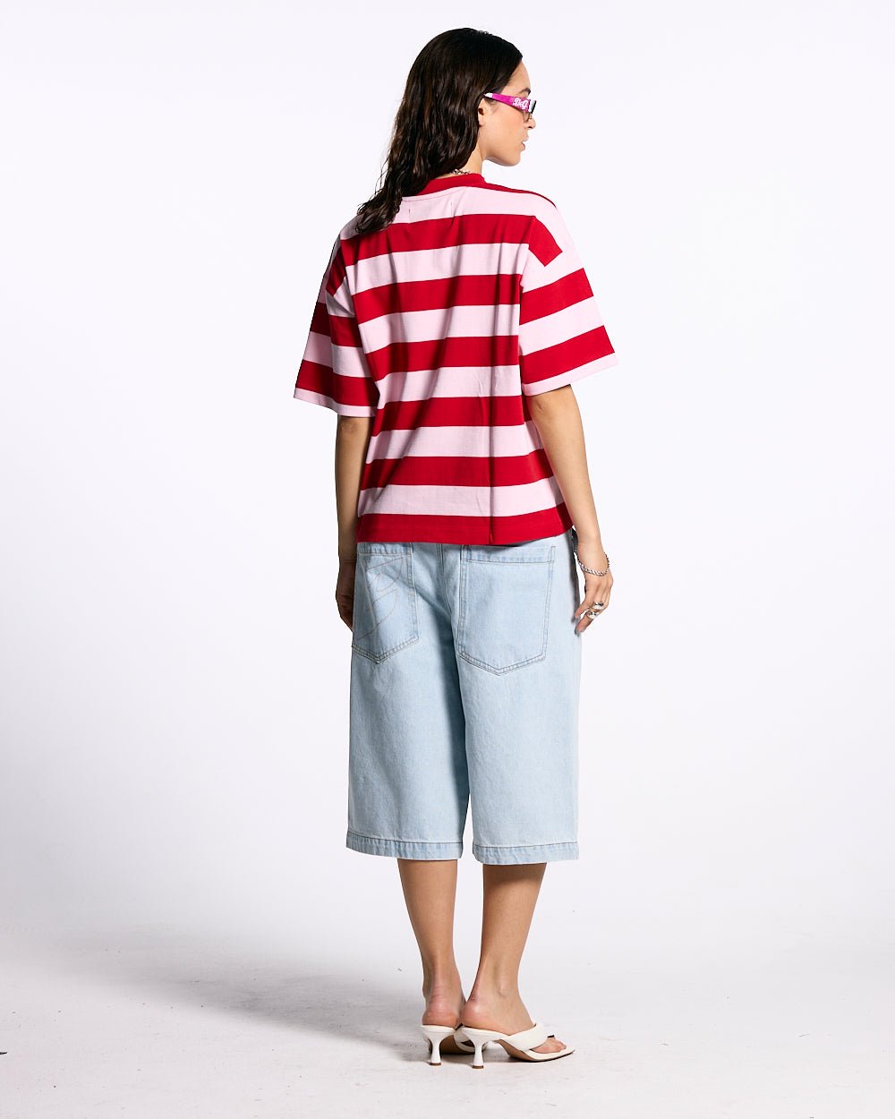LOLLY ICE TEE PINK AND RED STRIPES - COLD CULTURE
