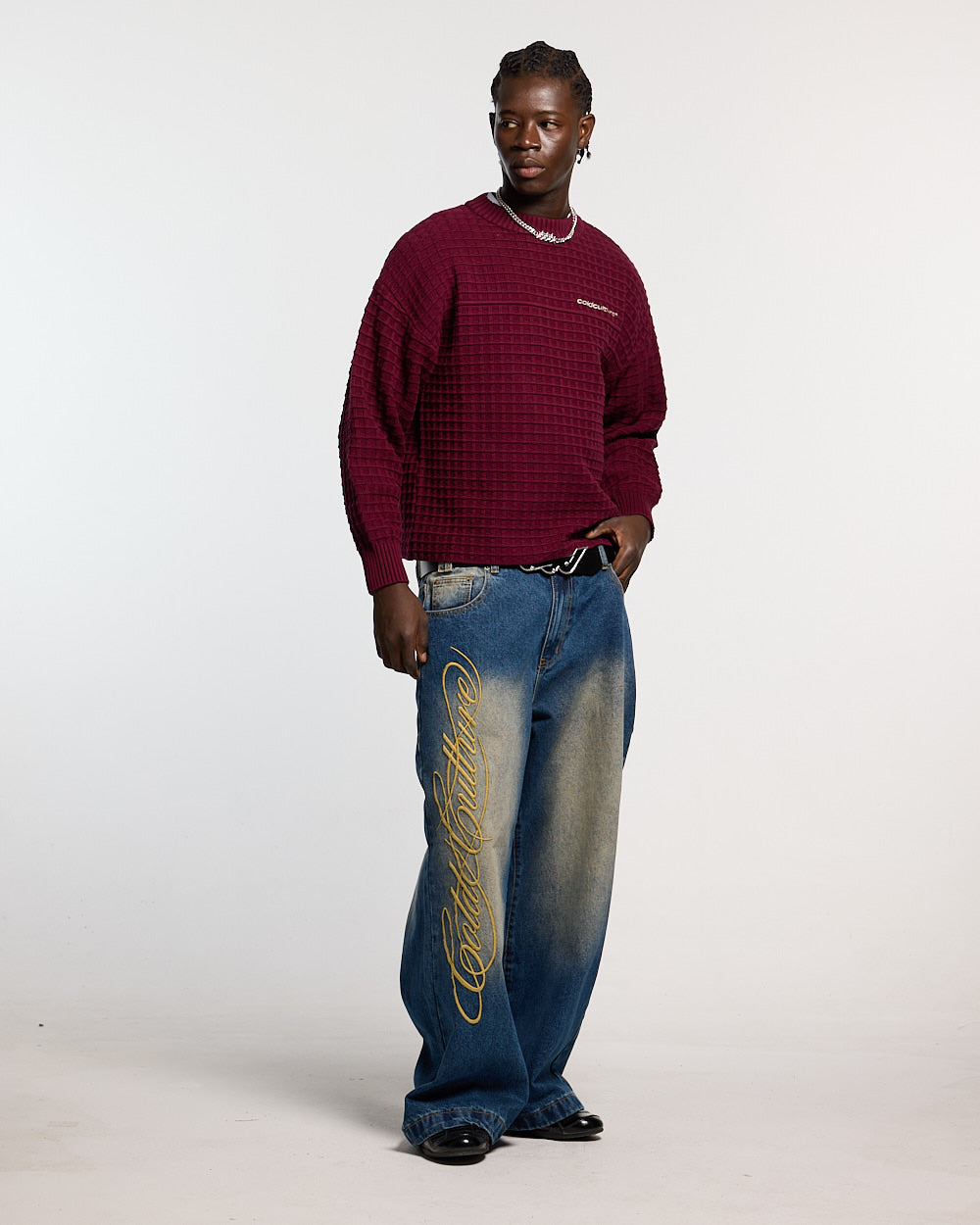 WIBBLE SCRIPT V3 PANTS BLUE