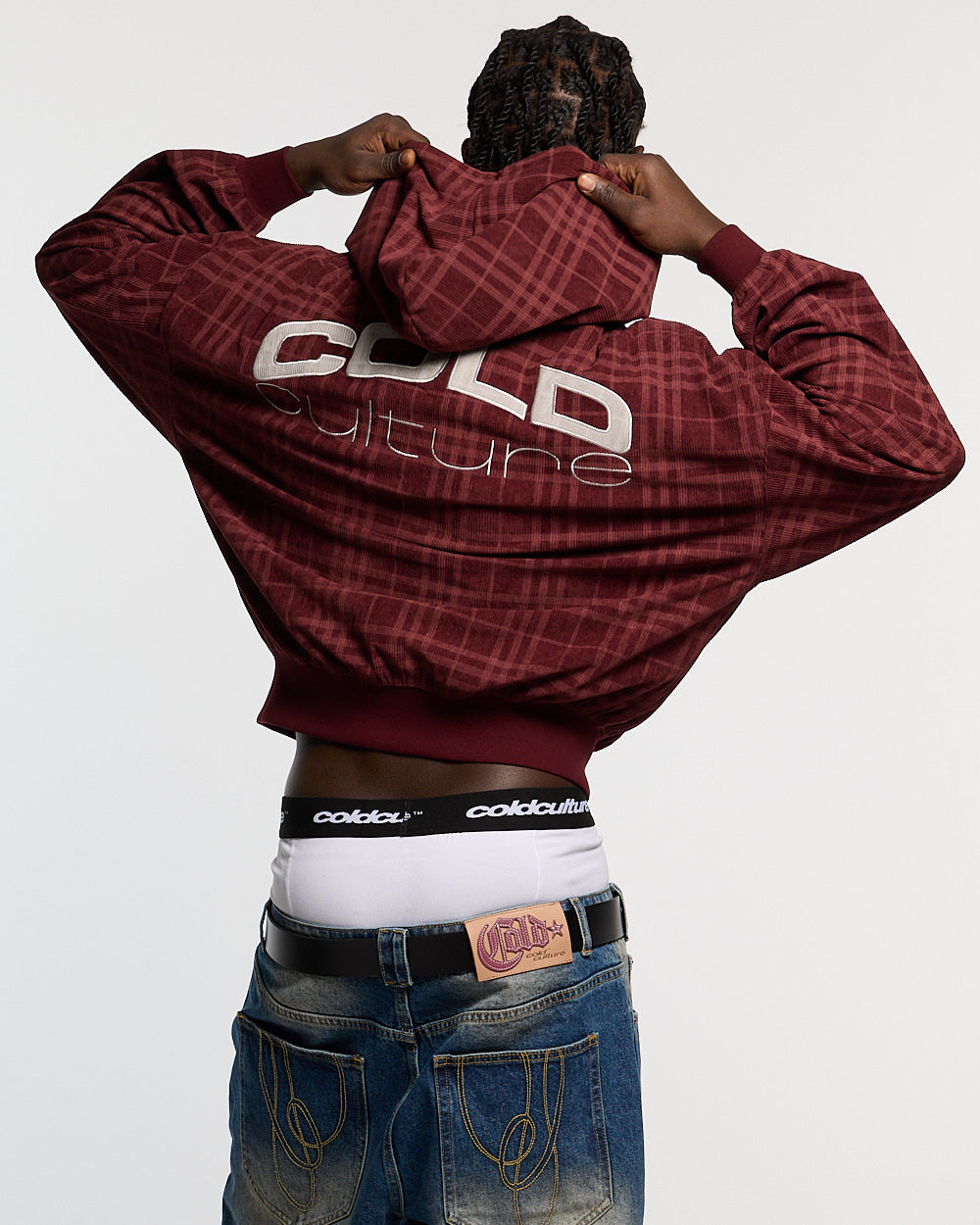 POSH ZIP HOODIE BURGUNDY