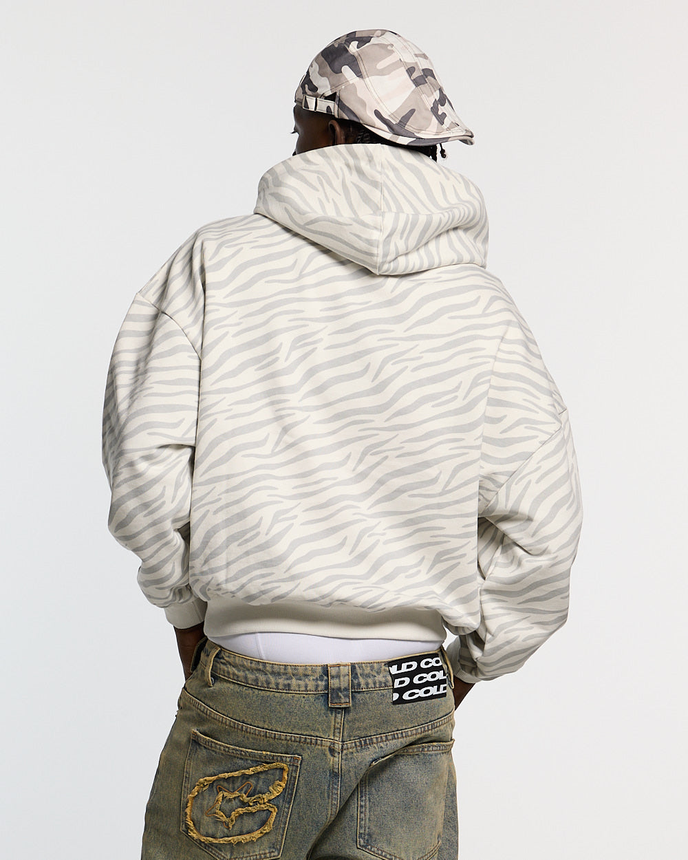 ZEBRA HOODIE WHITE