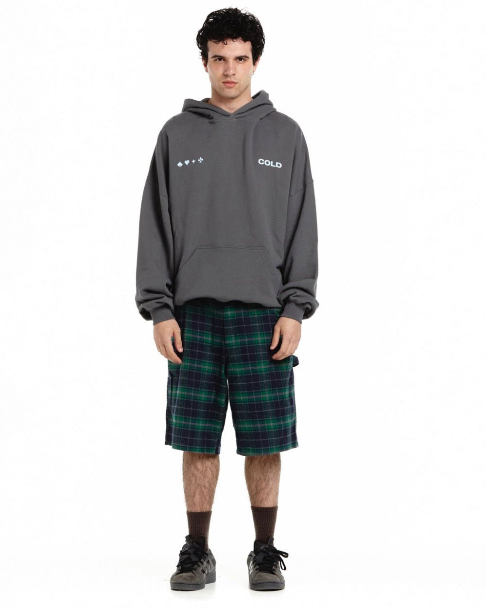 LUCKY TOUCH HOODIE GRAPHITE GREY - COLD CULTURE #man