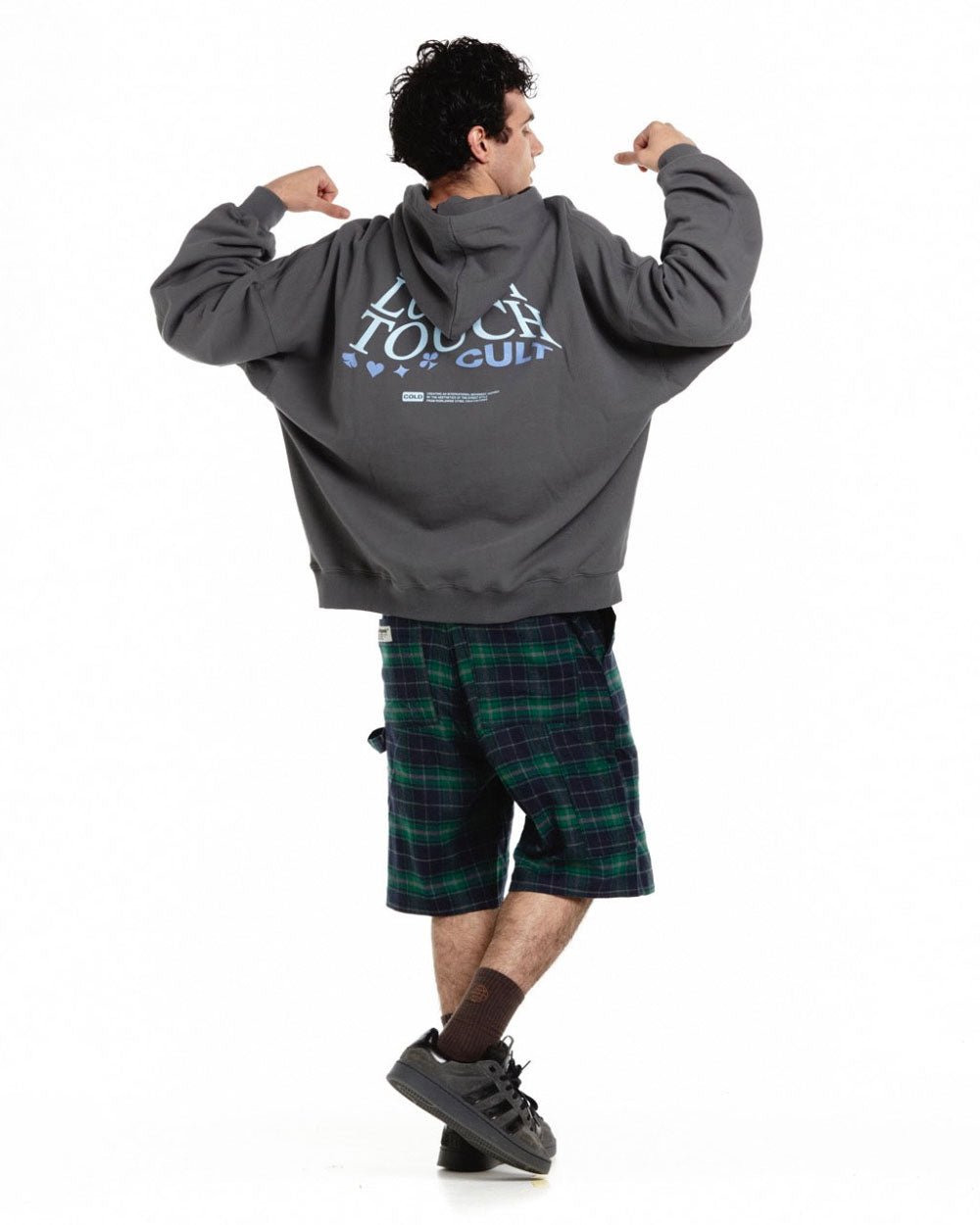 LUCKY TOUCH HOODIE GRAPHITE GREY - COLD CULTURE #man