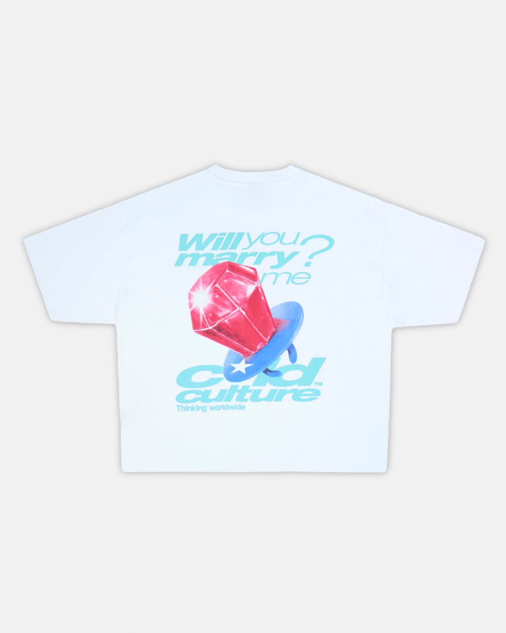 MARRY ME TEE WHITE - COLD CULTURE