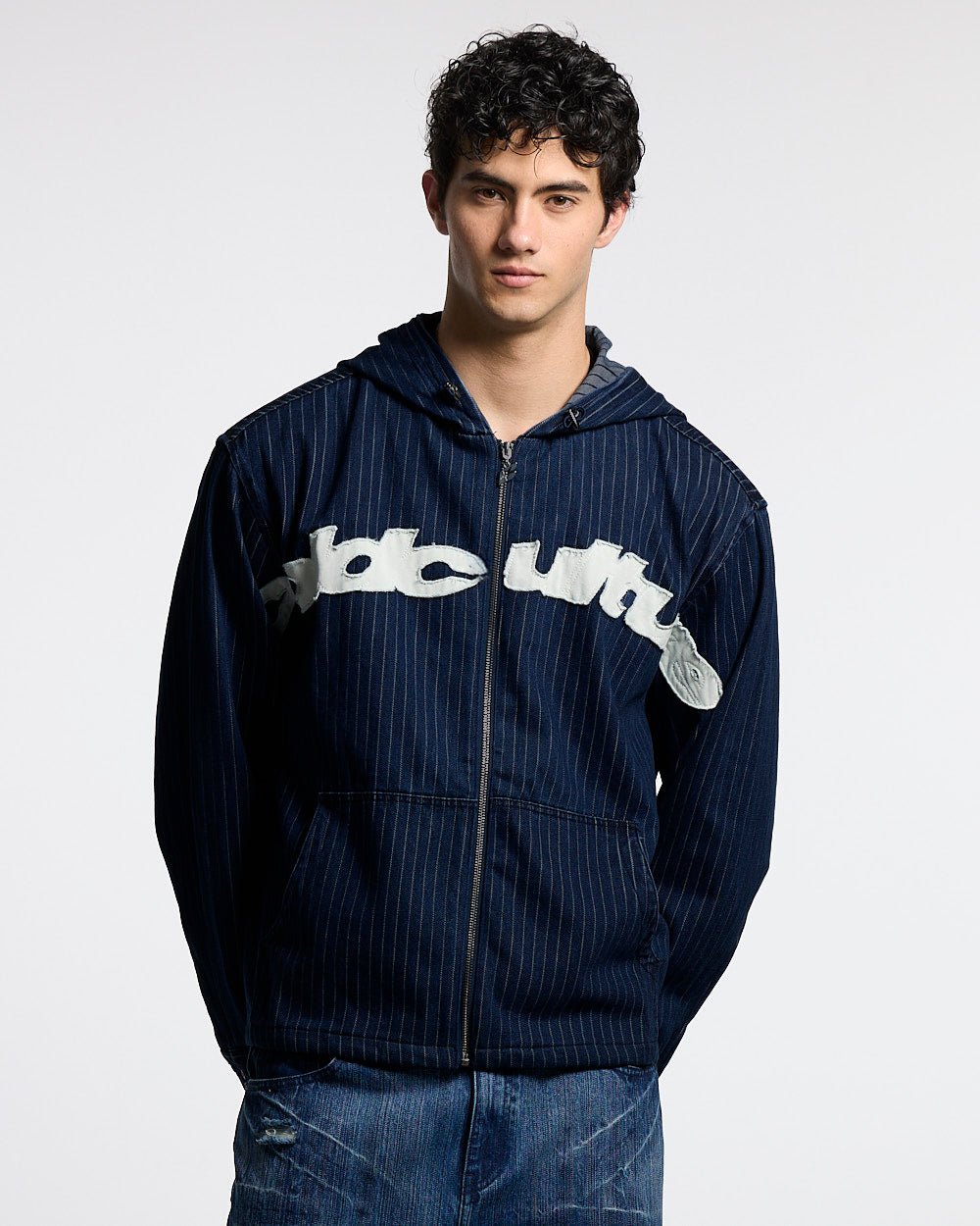 MEMPHIS HOODED SHIRT BLUE DENIM - Cold Culture #man