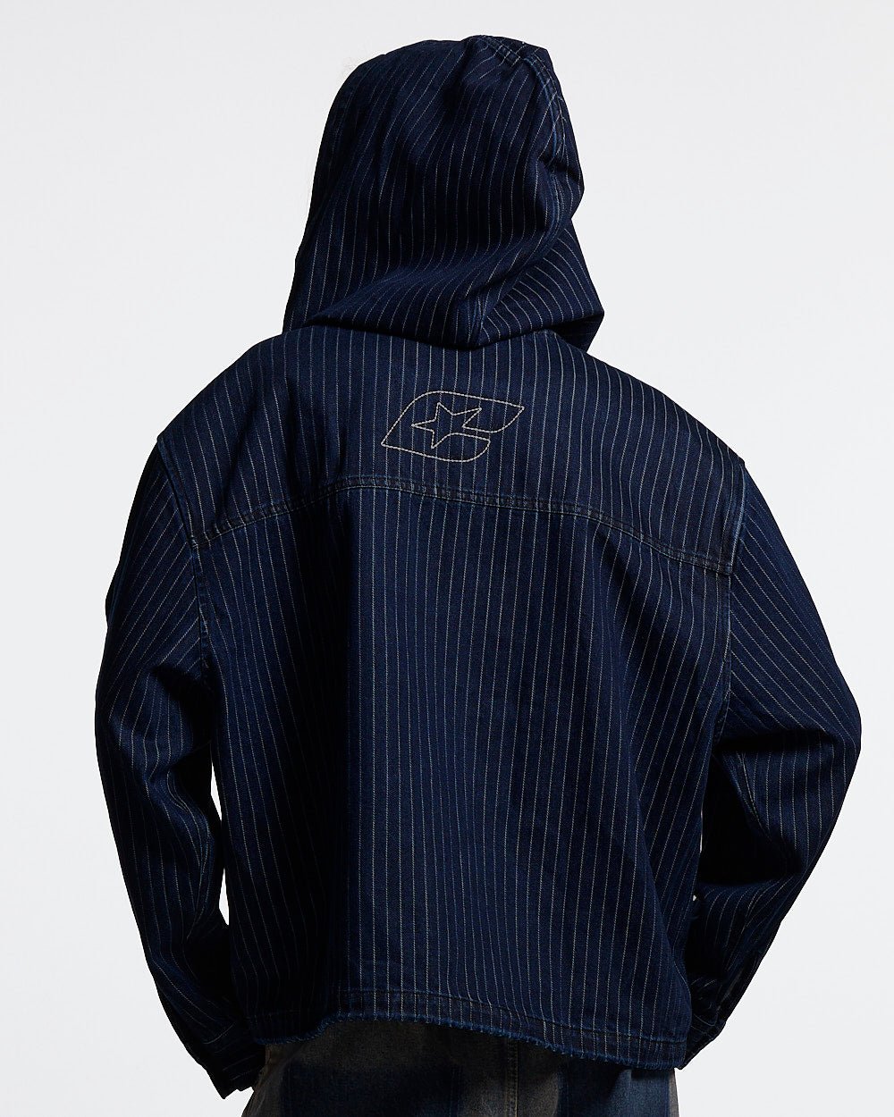 MEMPHIS HOODED SHIRT BLUE DENIM - Cold Culture #woman