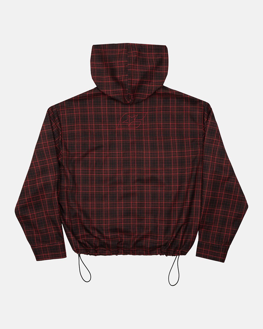 MEMPHIS HOODED SHIRT RED & BLACK TARTAN - Cold Culture