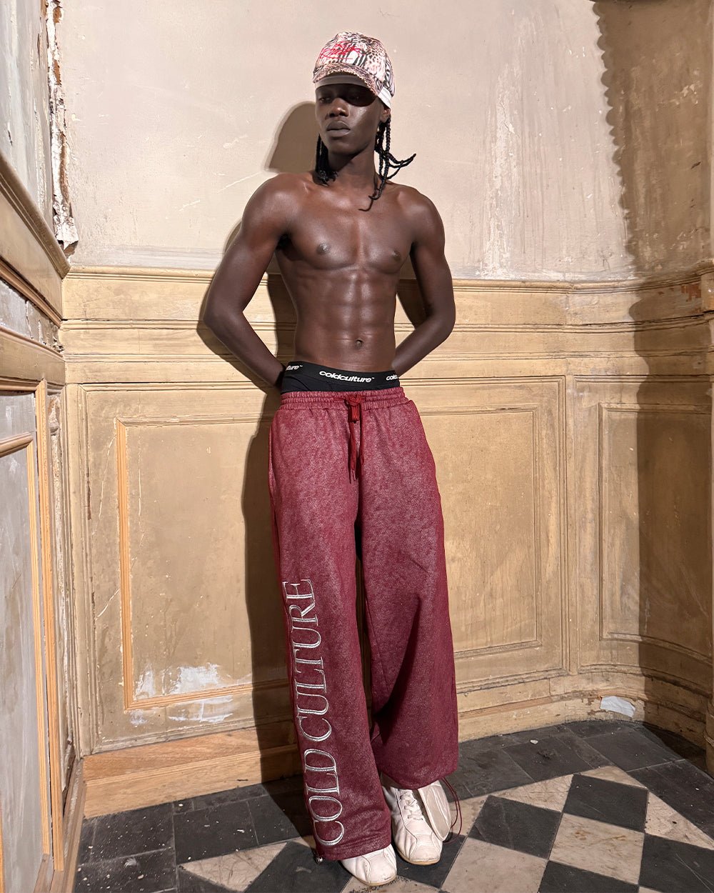 MERRY SWEATPANTS RED - Cold Culture