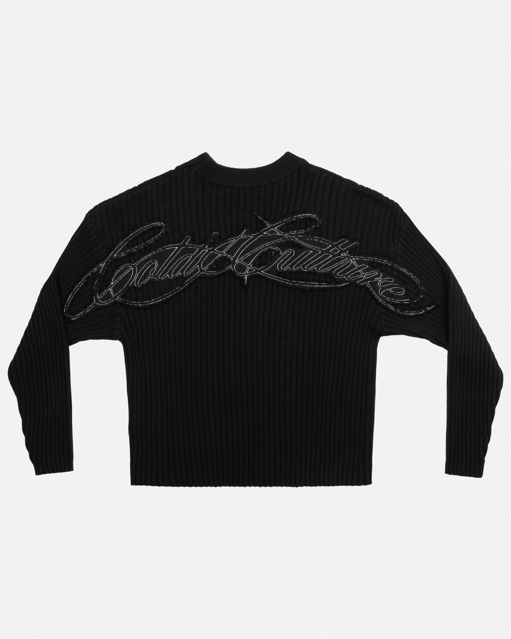 MESSY KNIT BLACK - Cold Culture