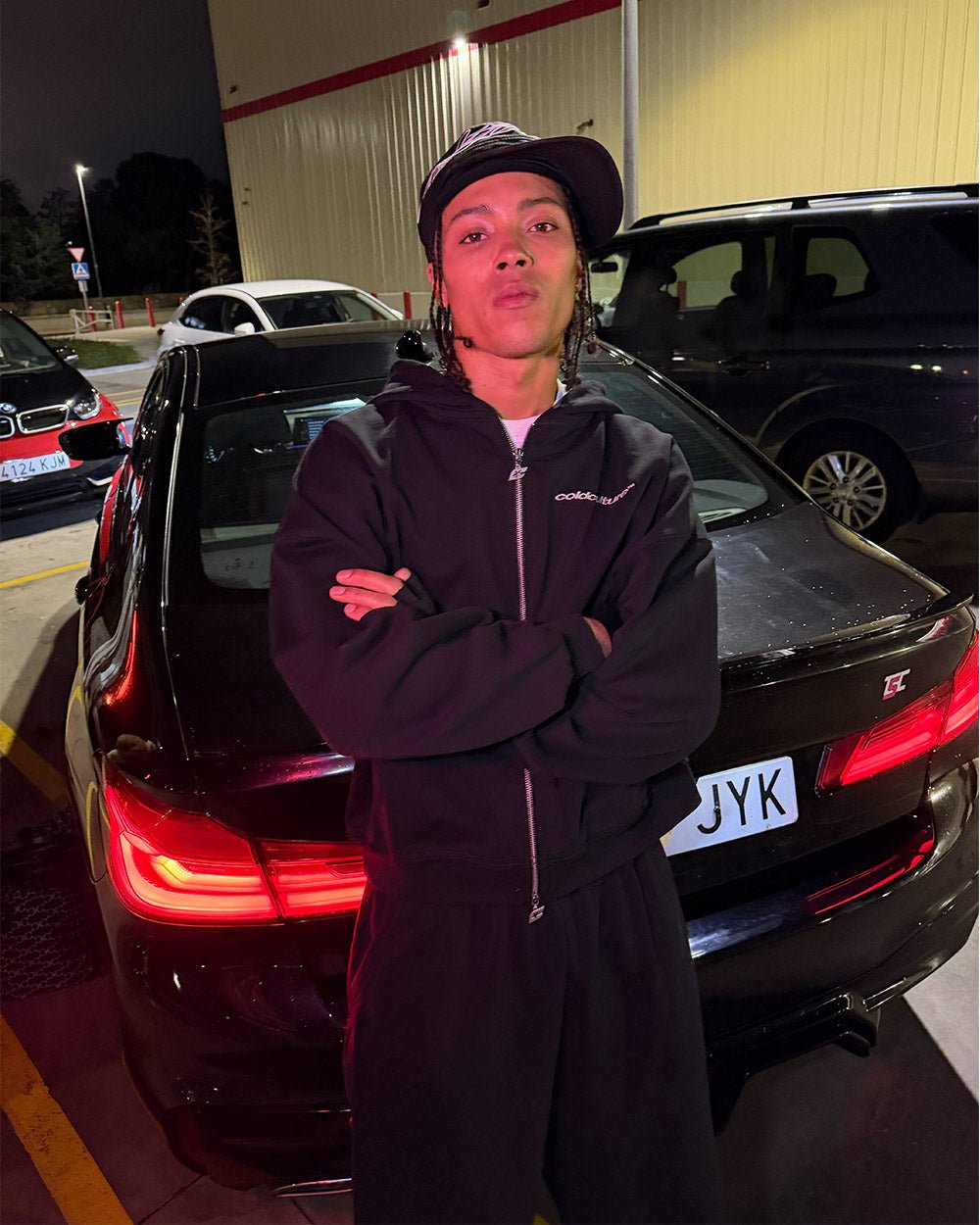 MIDNIGHT SET ZIP UP BLACK - Cold Culture