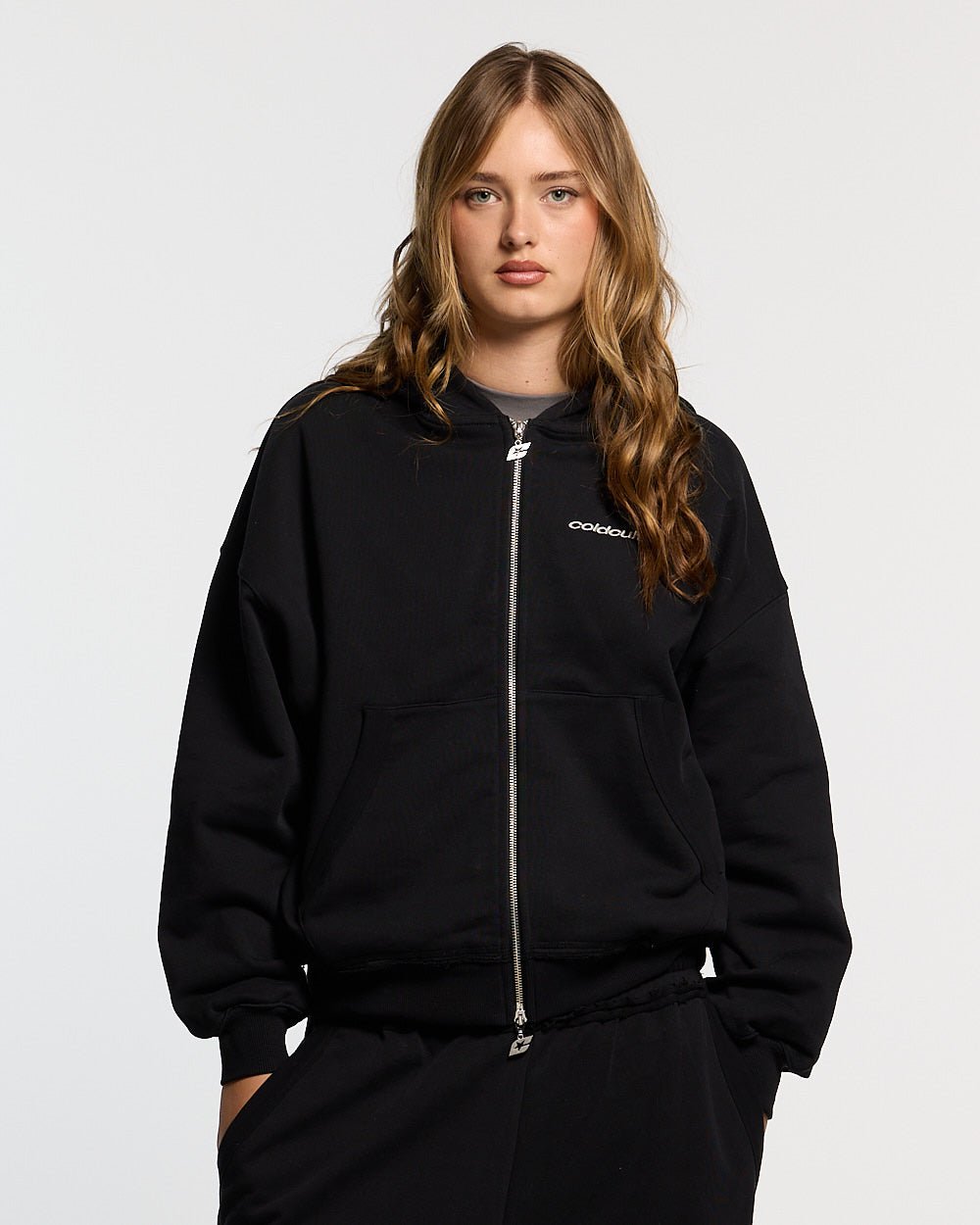 MIDNIGHT SET ZIP UP BLACK - Cold Culture