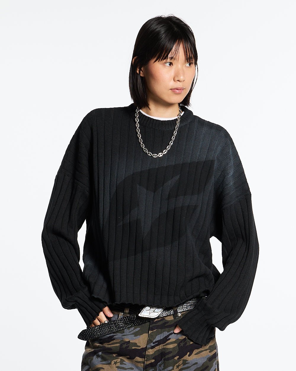 MIST KNIT GRADIENT GREY - COLD CULTURE