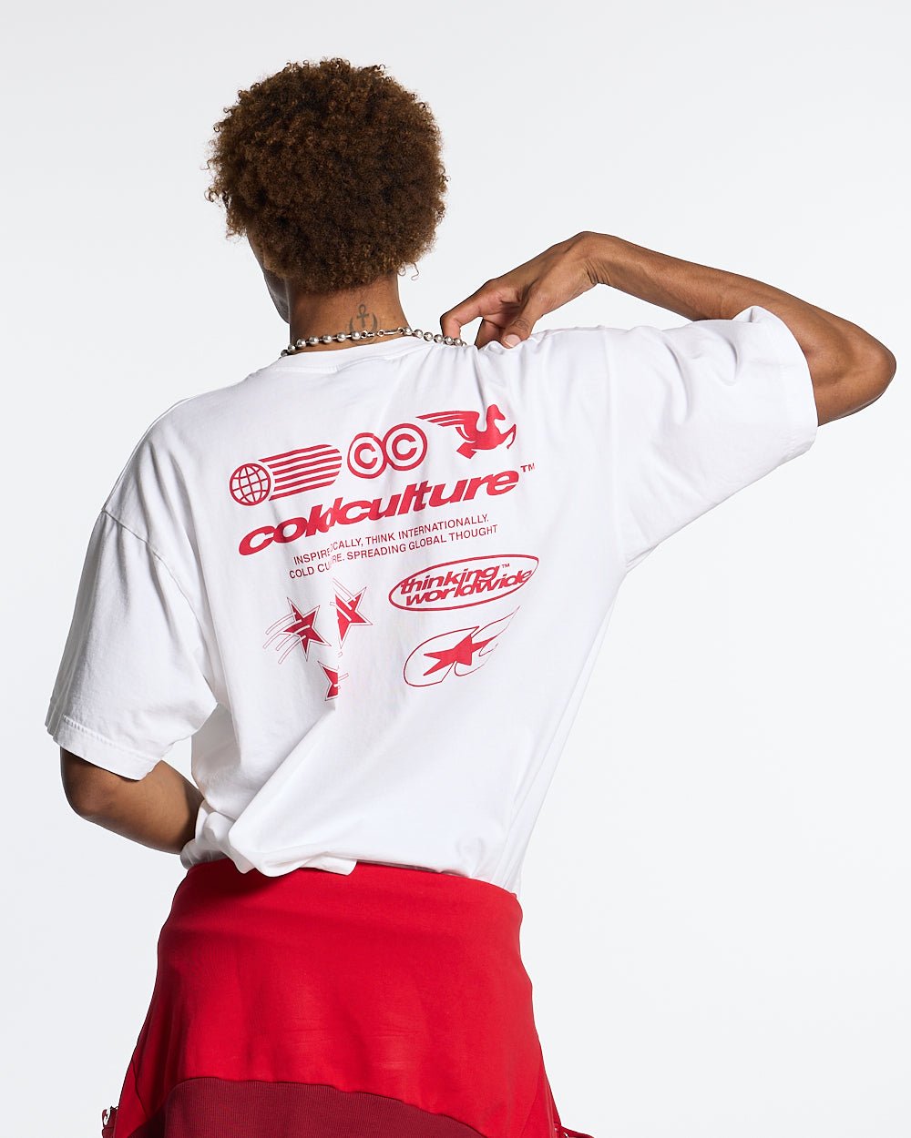 MIX TEE WHITE - COLD CULTURE