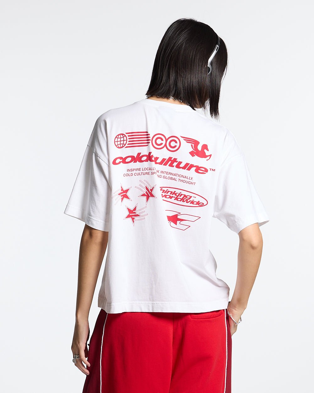 MIX TEE WHITE - COLD CULTURE