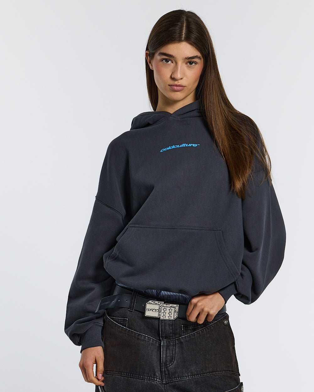 MOVING HOODIE CHARCOAL GREY - COLD CULTURE