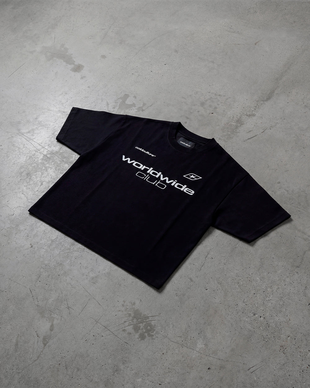 MR WORLDWIDE TEE BLACK - Cold Culture