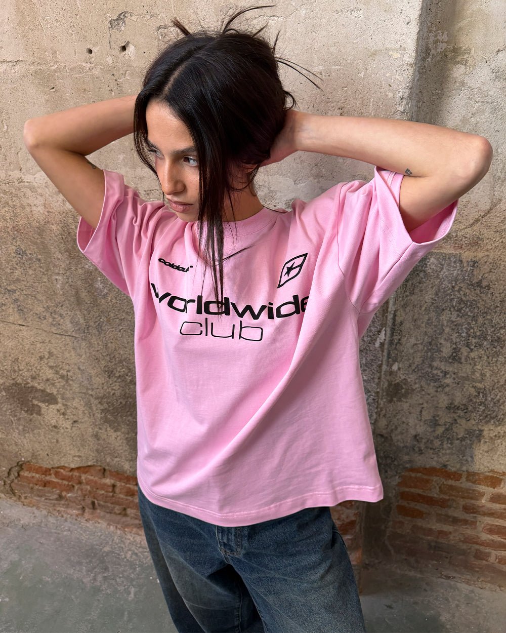 MR WORLDWIDE TEE PINK - Cold Culture