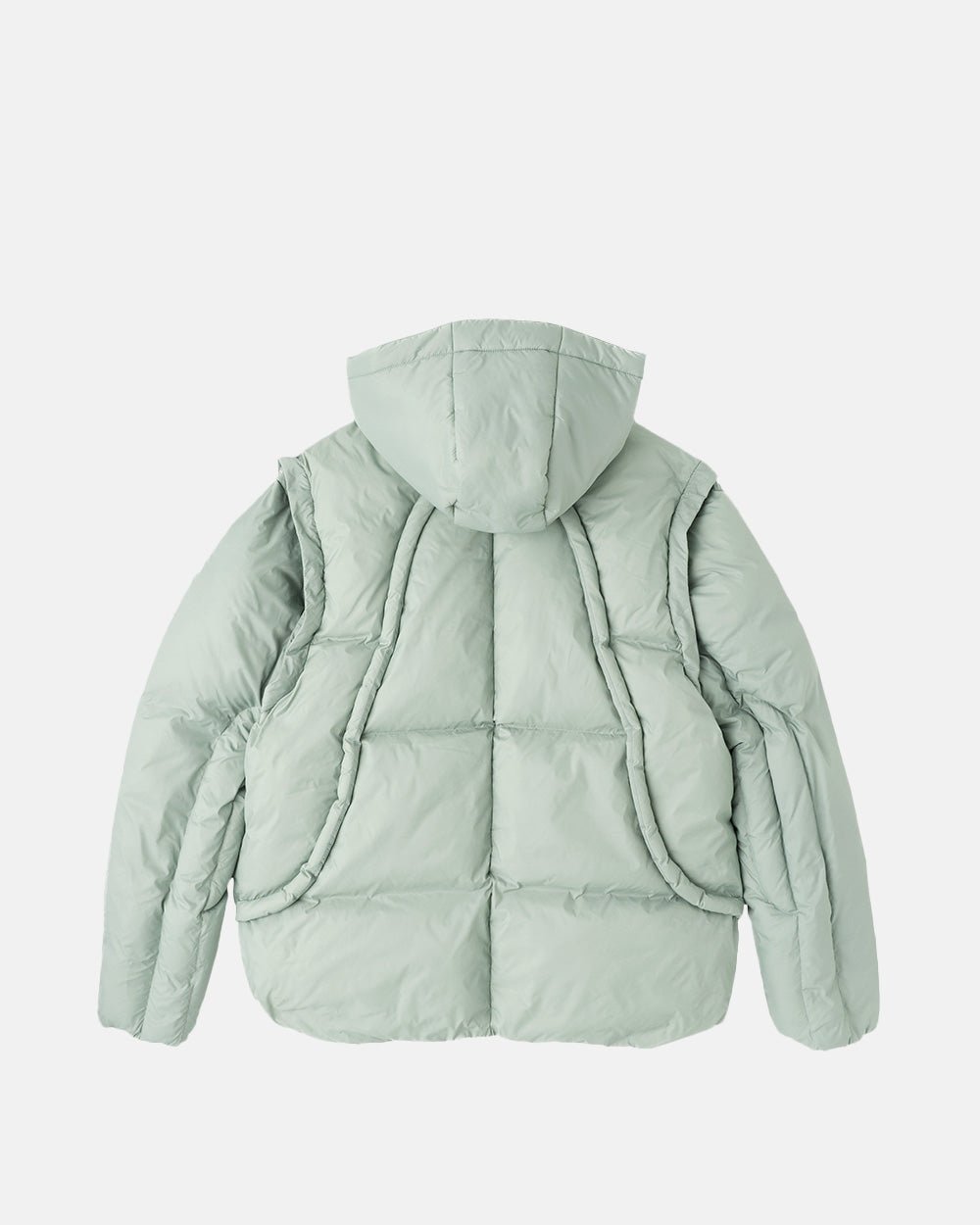 MULTIFUNCTIONAL PUFFER JACKET PISTACHIO GREEN - COLD CULTURE
