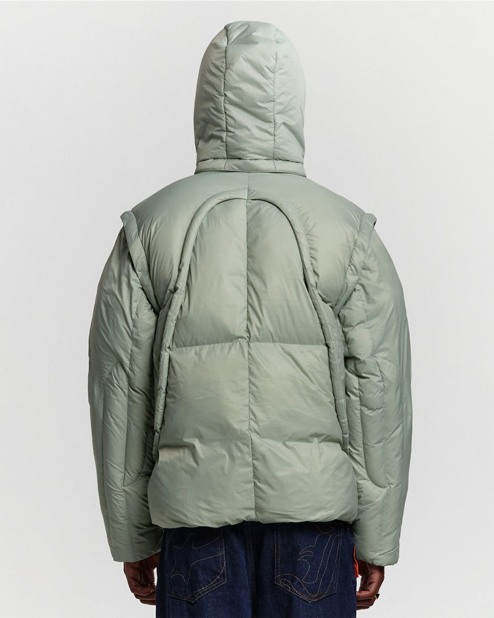 MULTIFUNCTIONAL PUFFER JACKET PISTACHIO GREEN - COLD CULTURE