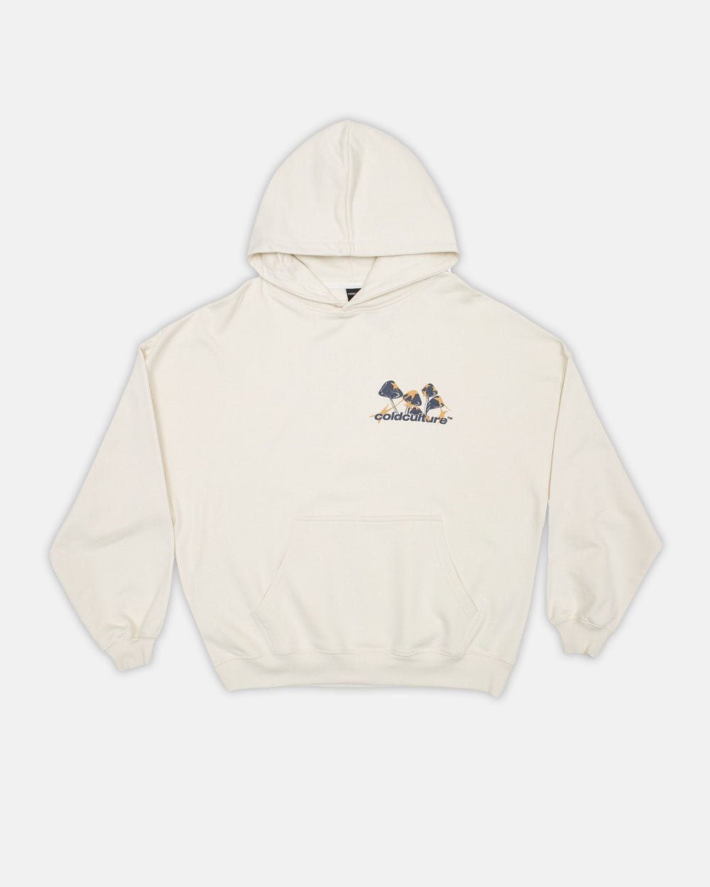 MUSHROOMS HOODIE IVORY WHITE - COLD CULTURE