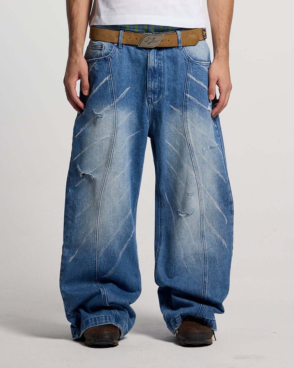 MUSIC RHYTHM V3 PANTS LIGHT BLUE - Cold Culture