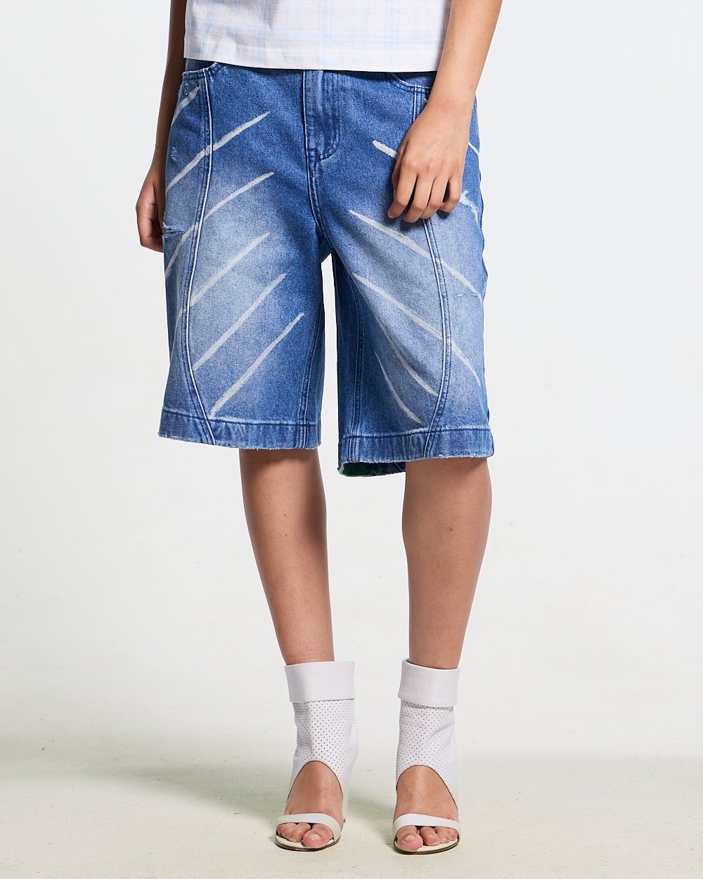 MUSIC RYTHIM SHORTS DENIM - Cold Culture