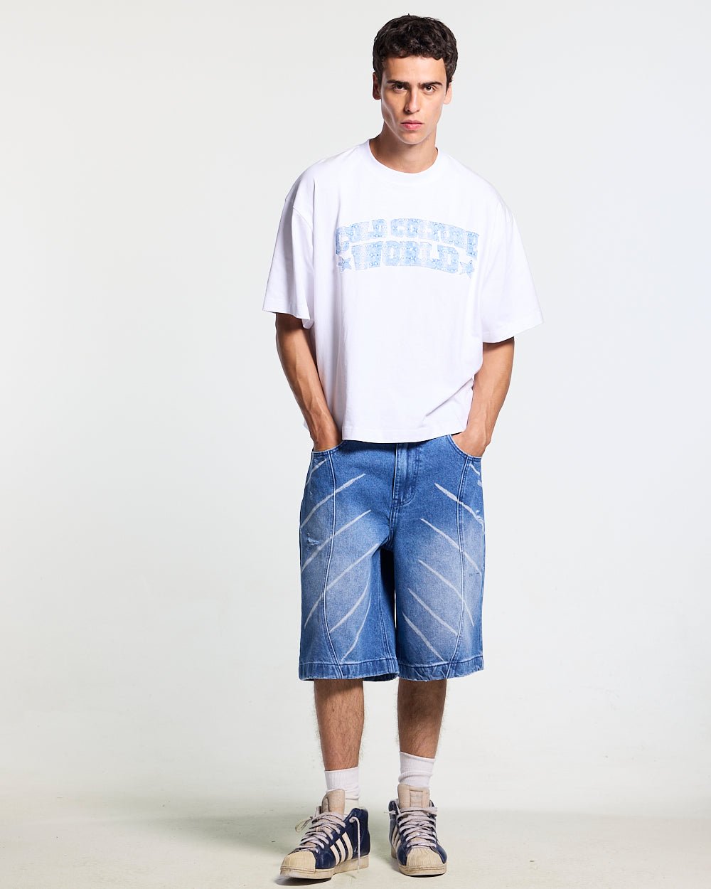 MUSIC RYTHIM SHORTS DENIM - Cold Culture