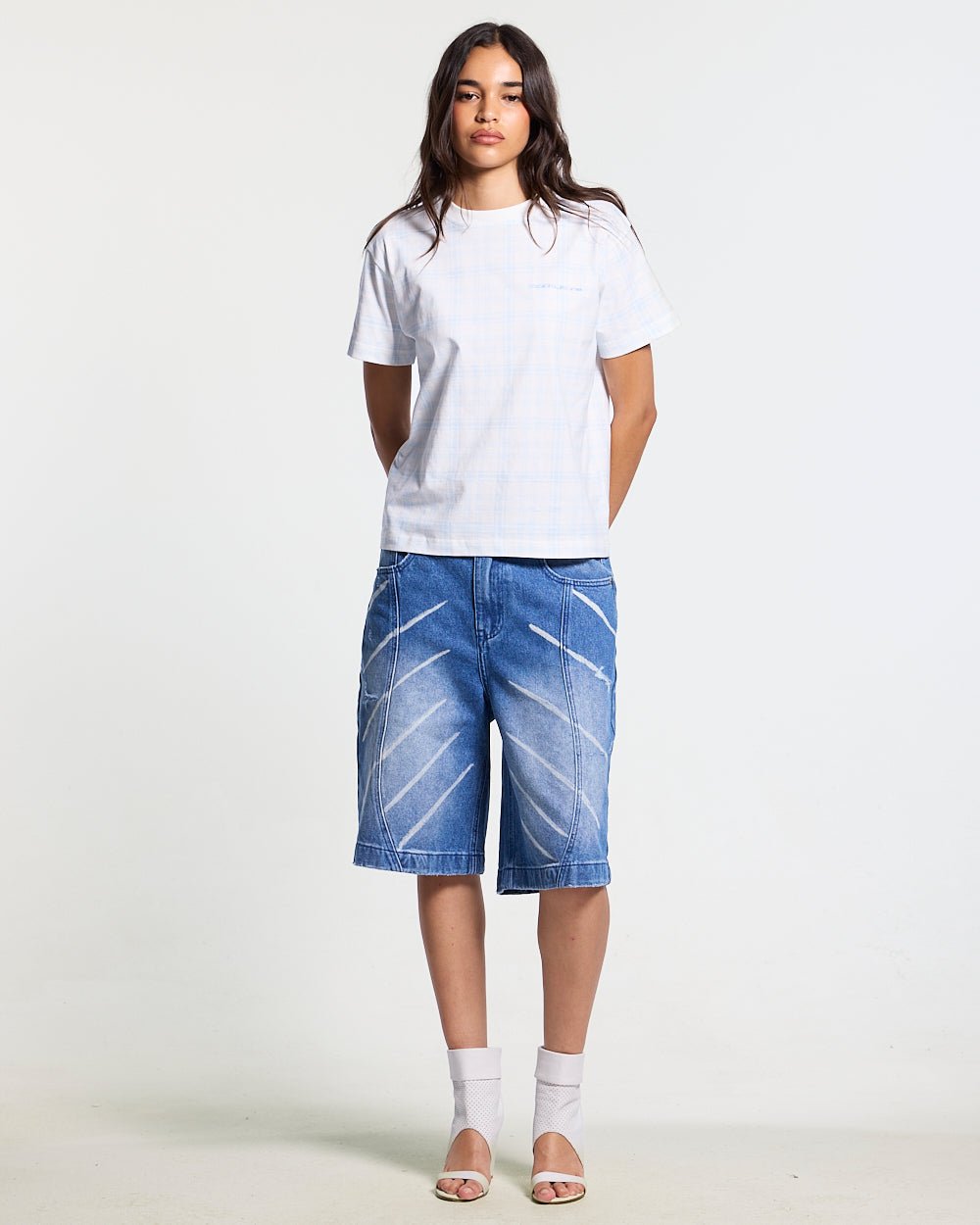 MUSIC RYTHIM SHORTS DENIM - Cold Culture