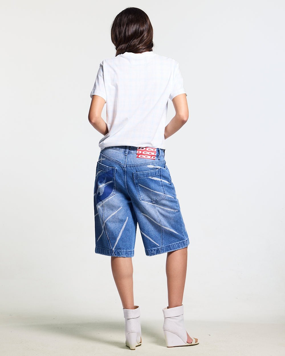 MUSIC RYTHIM SHORTS DENIM - Cold Culture