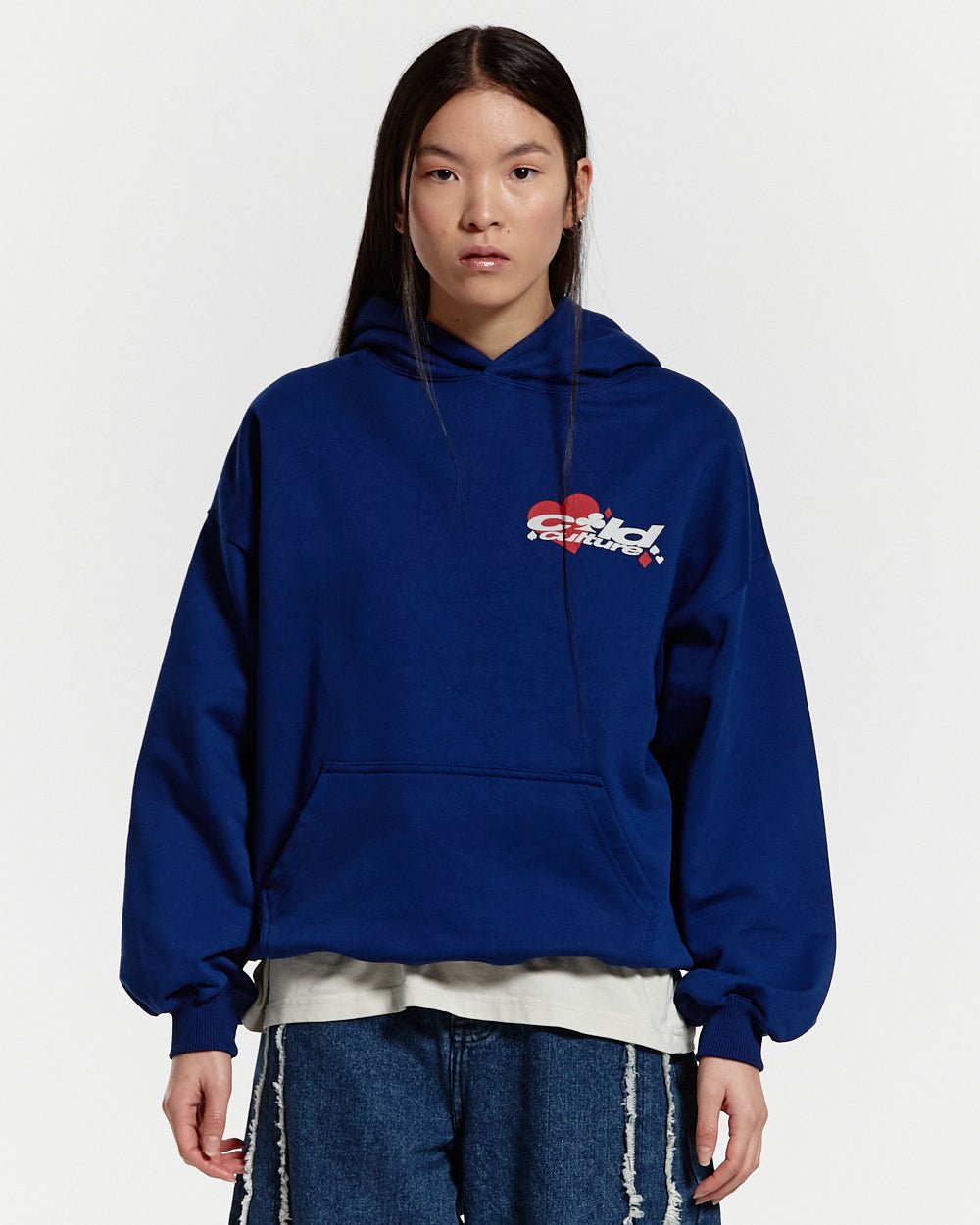 NAIPES HOODIE MIDDLE BLUE - COLD CULTURE #woman