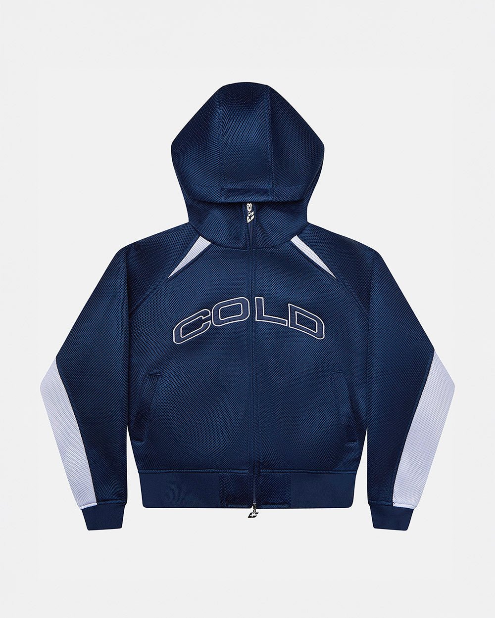 NEO ZIP JACKET WHITE & BLUE - Cold Culture