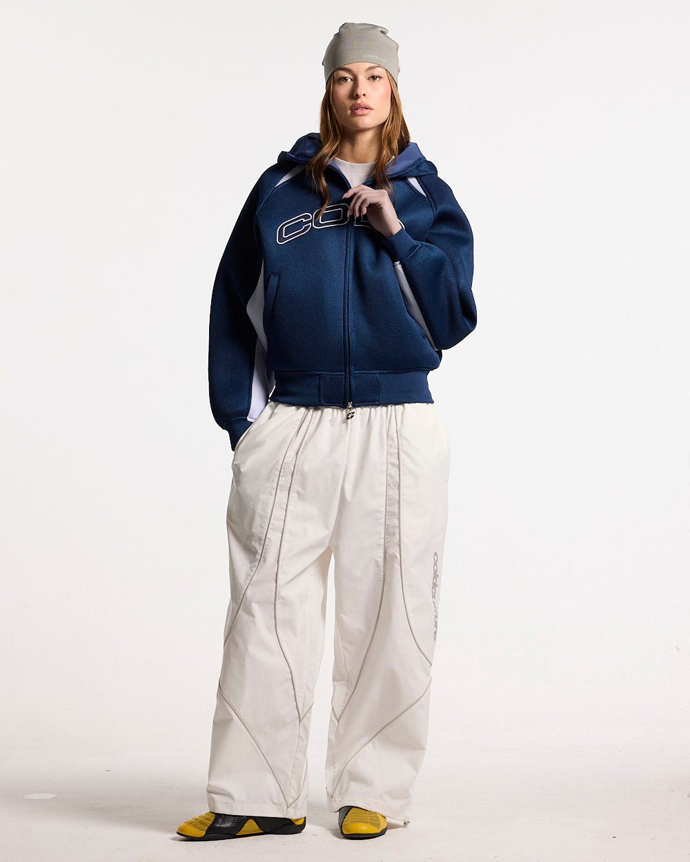 NEO ZIP JACKET WHITE & BLUE - Cold Culture #woman