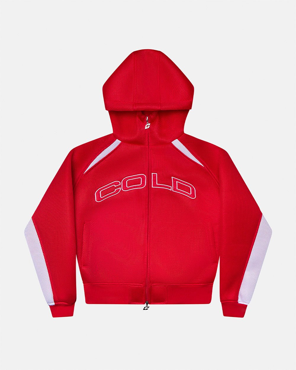NEO ZIP JACKET WHITE & RED - Cold Culture