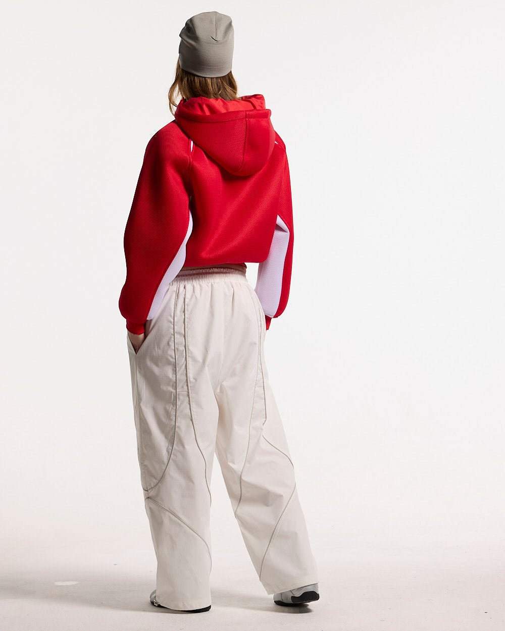 NEO ZIP JACKET WHITE & RED - Cold Culture #woman