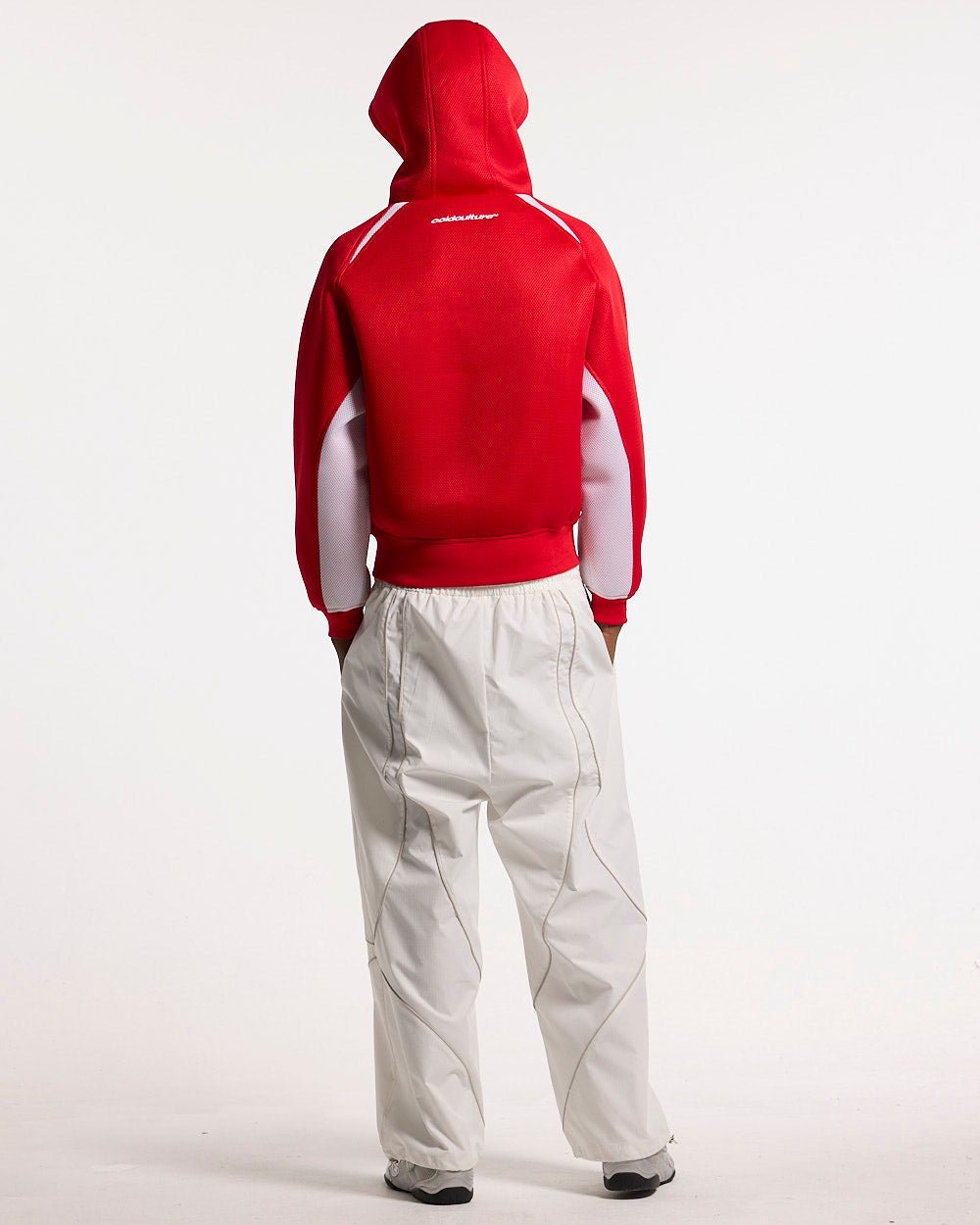 NEO ZIP JACKET WHITE & RED - Cold Culture #man