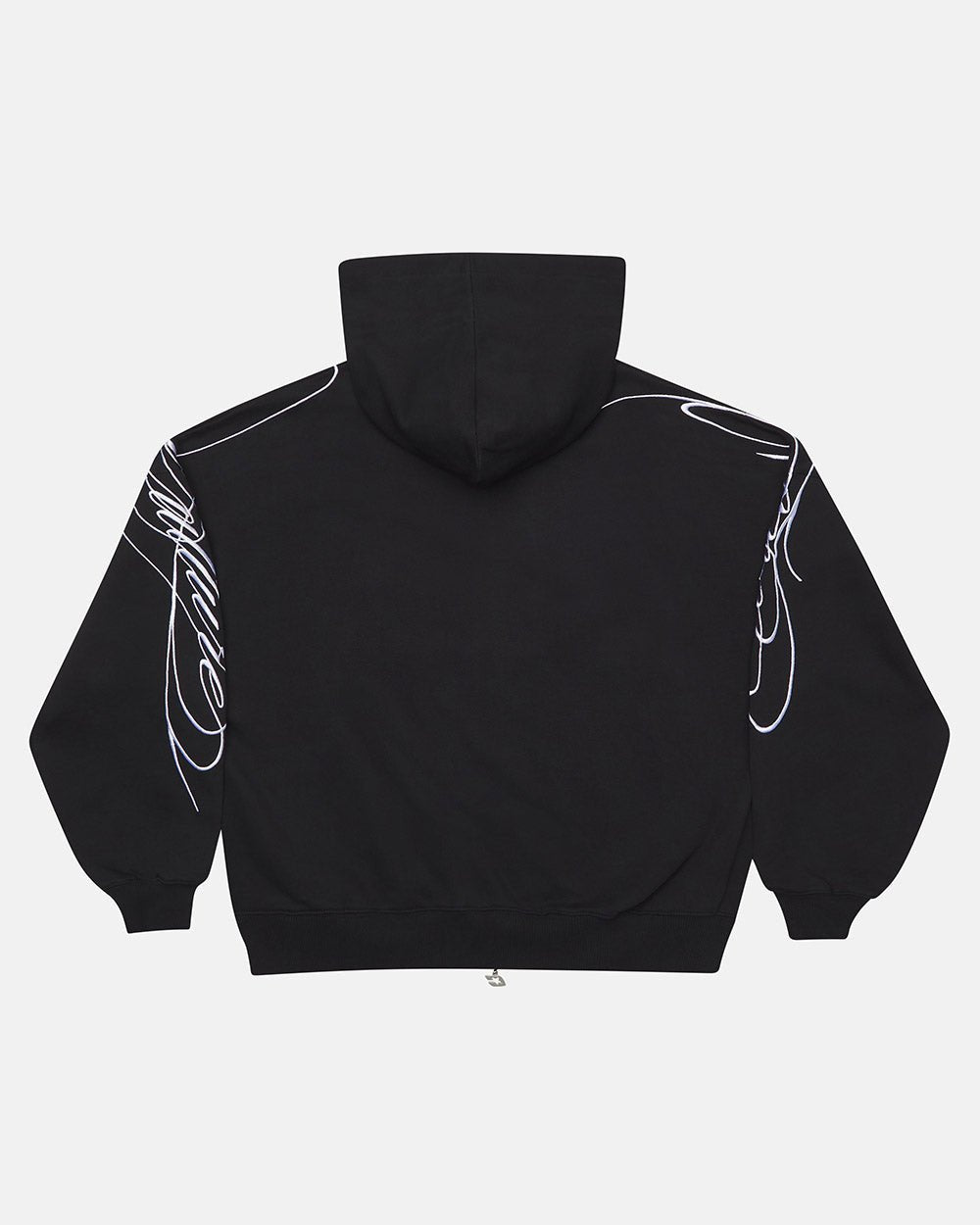 NEW SCRIPT ZIP HOODIE BLACK - Cold Culture