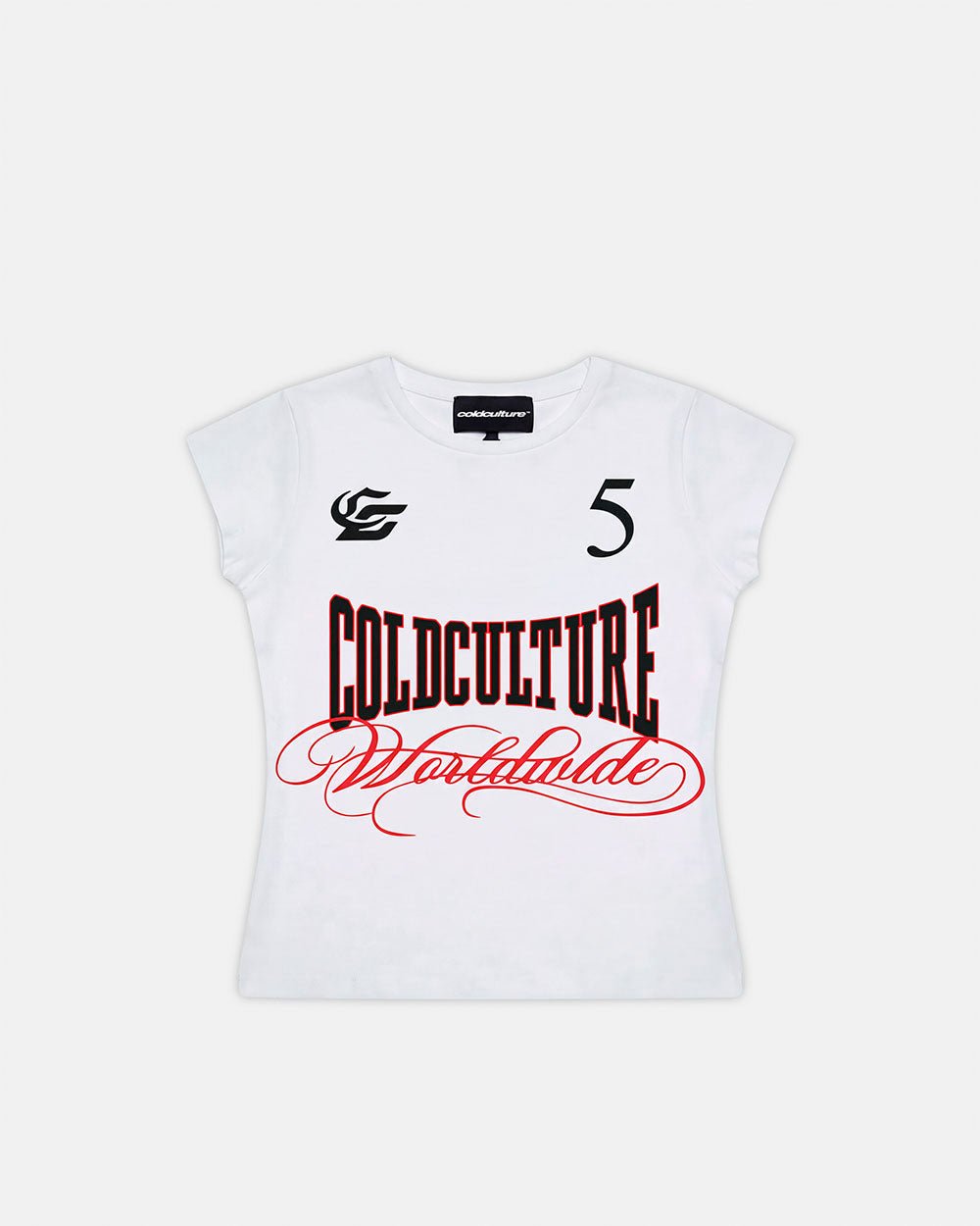 NIA SET BABY TEE WHITE - Cold Culture