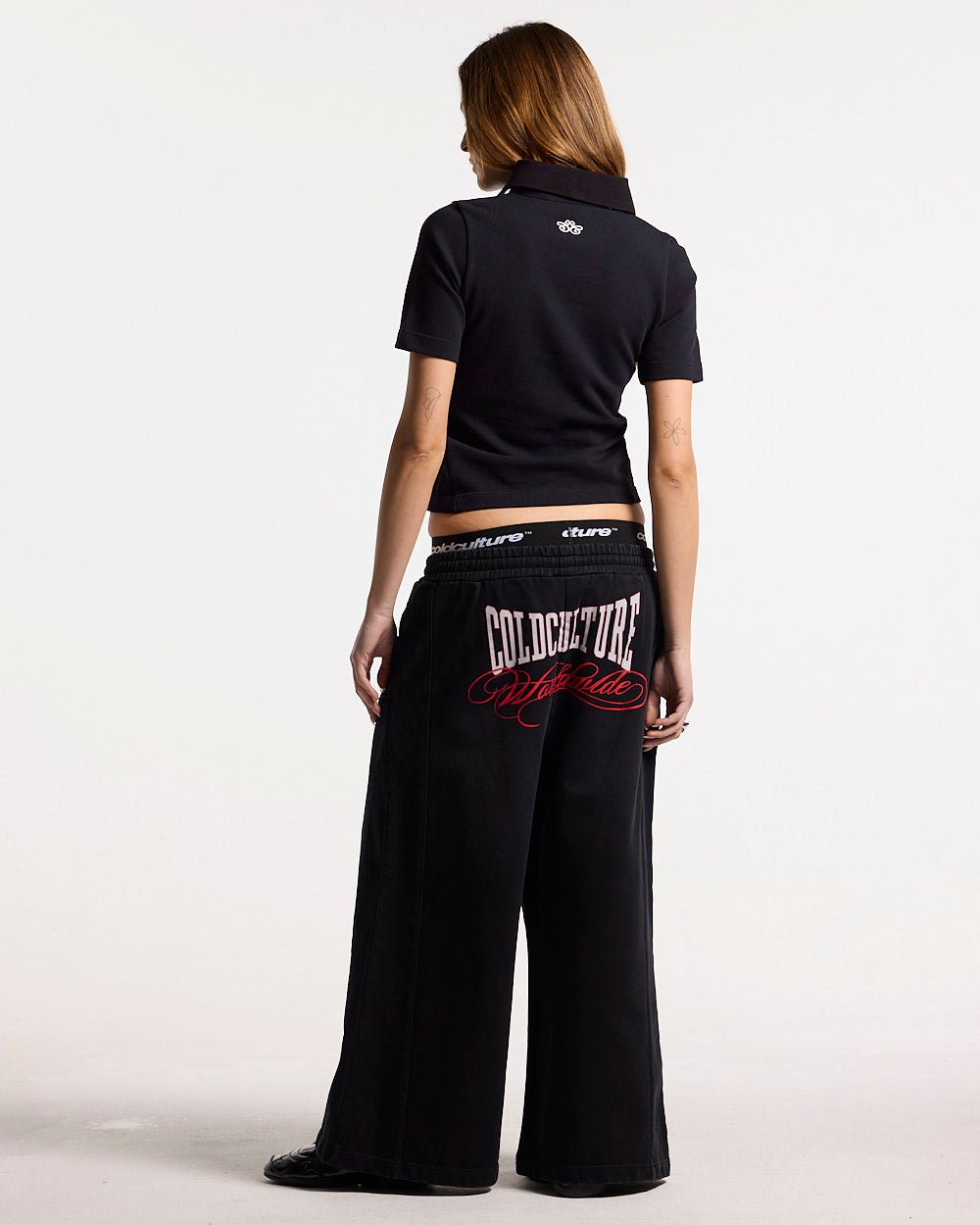 NIA SET POLO BLACK - Cold Culture