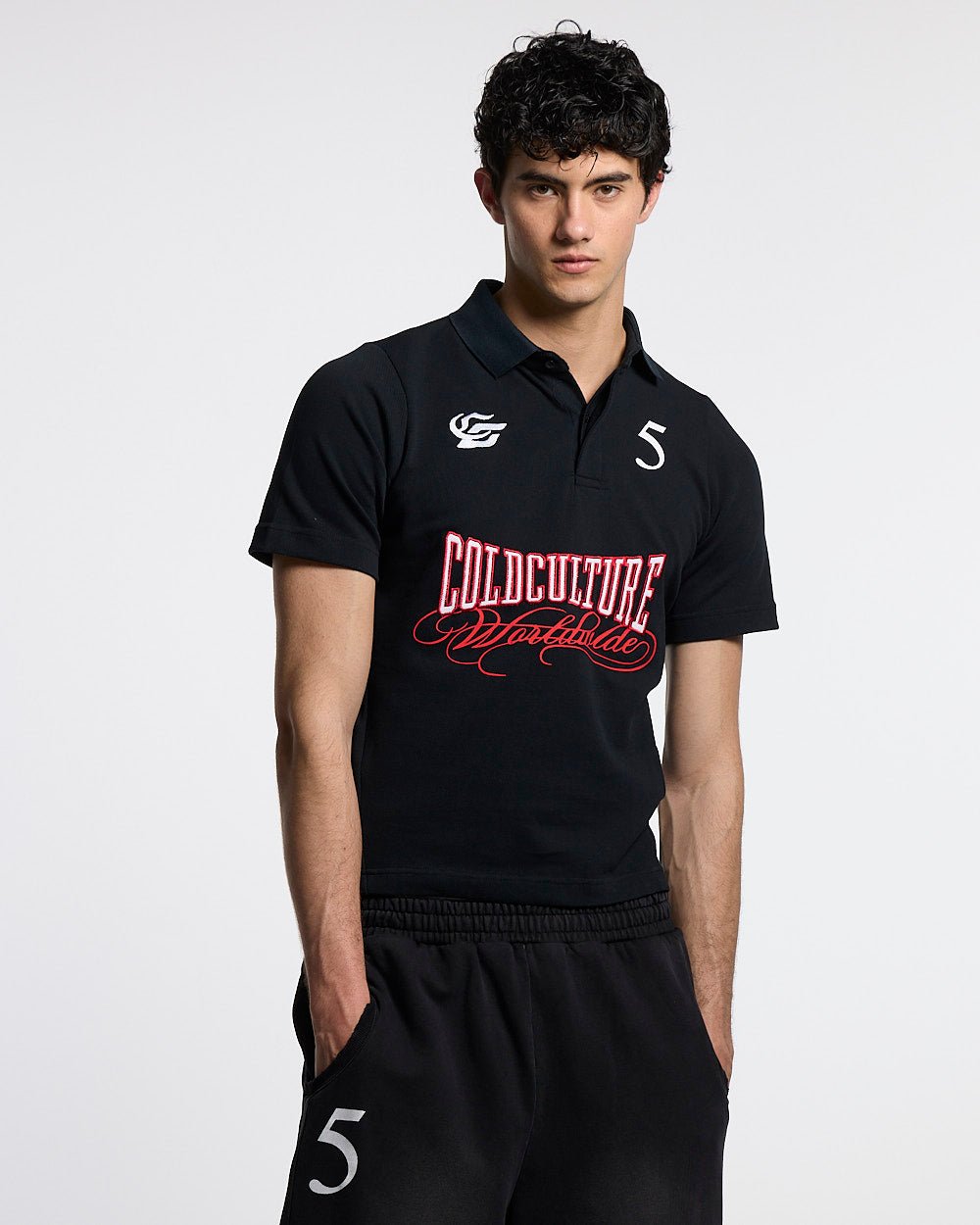 NIA SET POLO BLACK - Cold Culture #man