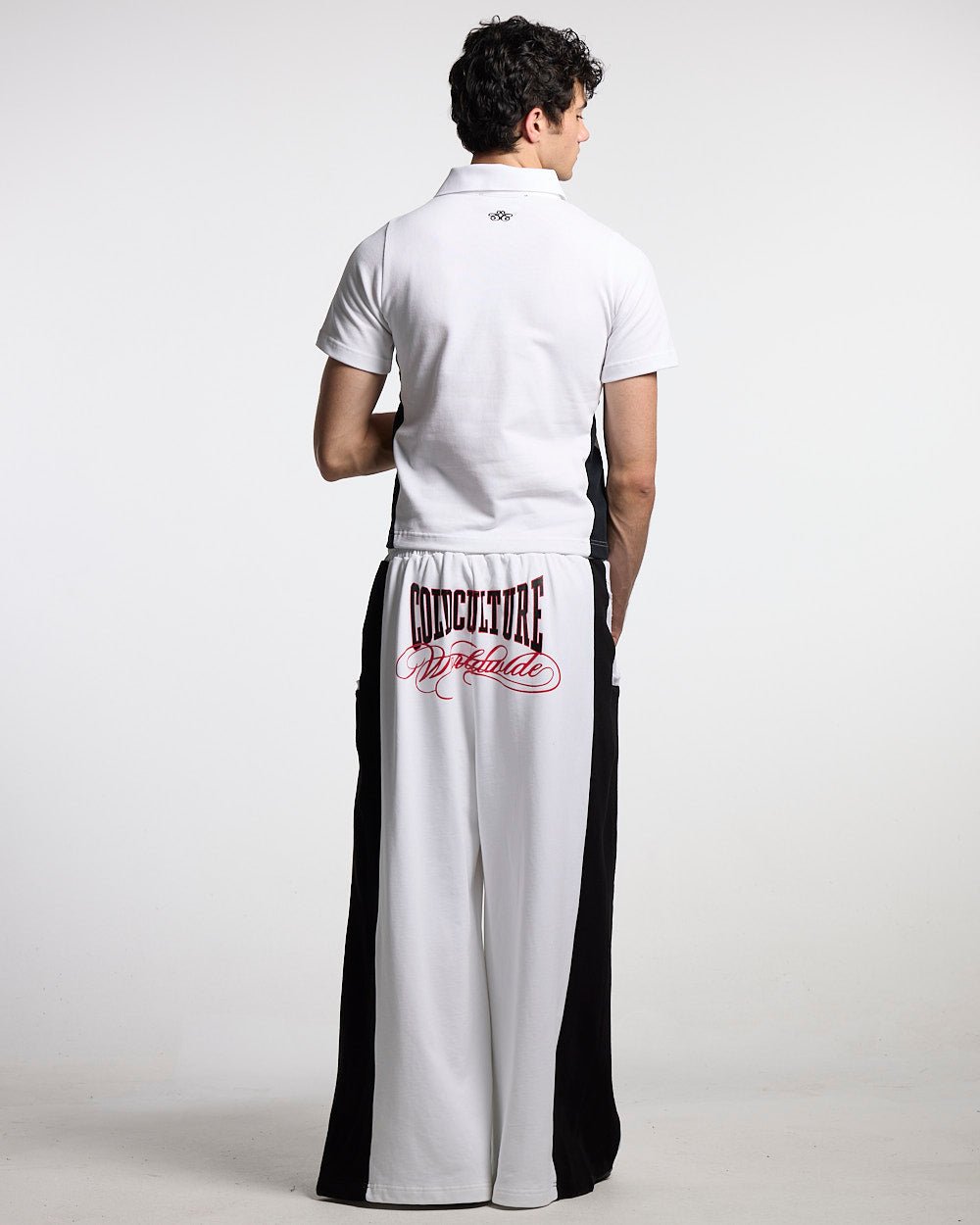 NIA SET POLO WHITE & BLACK - Cold Culture #man