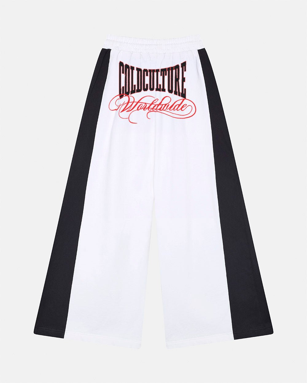 NIA SET SWEATPANTS WHITE & BLACK - Cold Culture