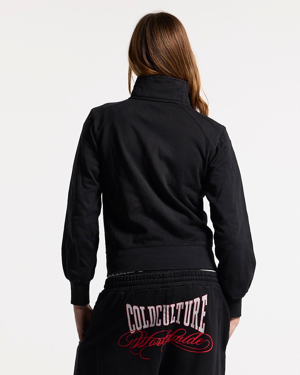 NIA SET ZIP UP BLACK - Cold Culture