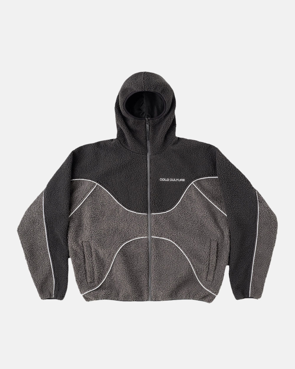 NO RISK FLEECE JACKET HEAVY GREY/DUST GREY