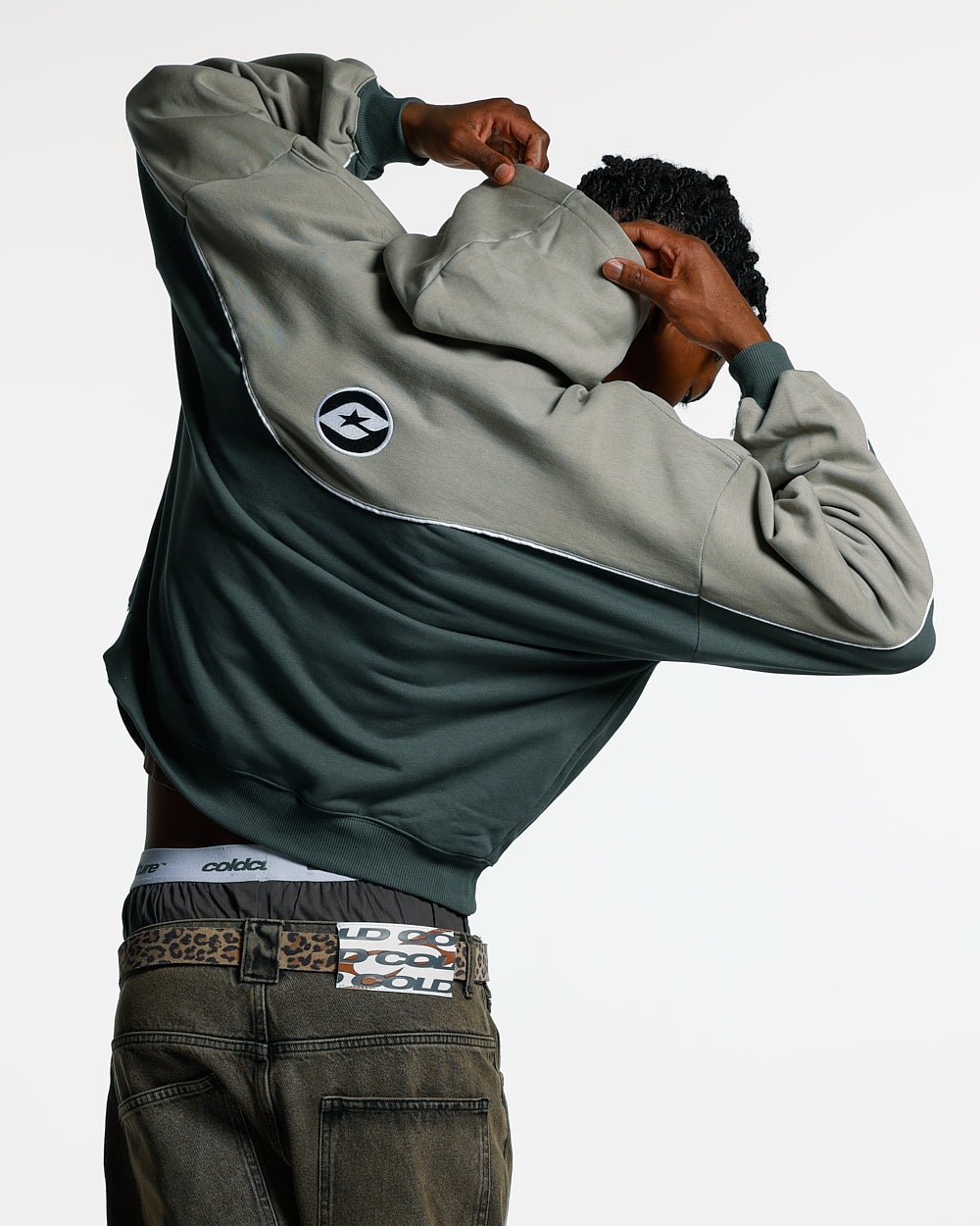 NO RISK ZIP HOODIE GREY SCALE - COLD CULTURE #man