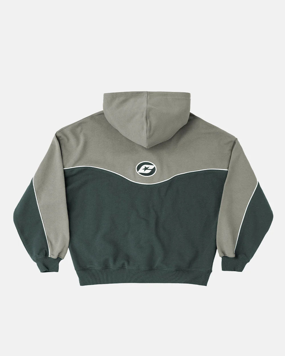 NO RISK ZIP HOODIE GREY SCALE - COLD CULTURE