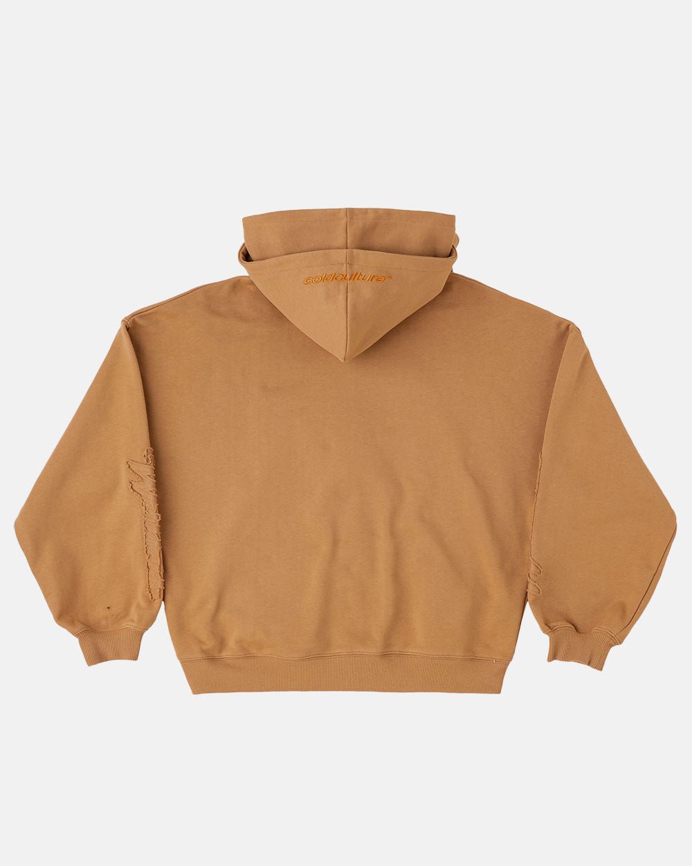 NO RULES ZIP HOODIE LIGHT BROWN - COLD CULTURE
