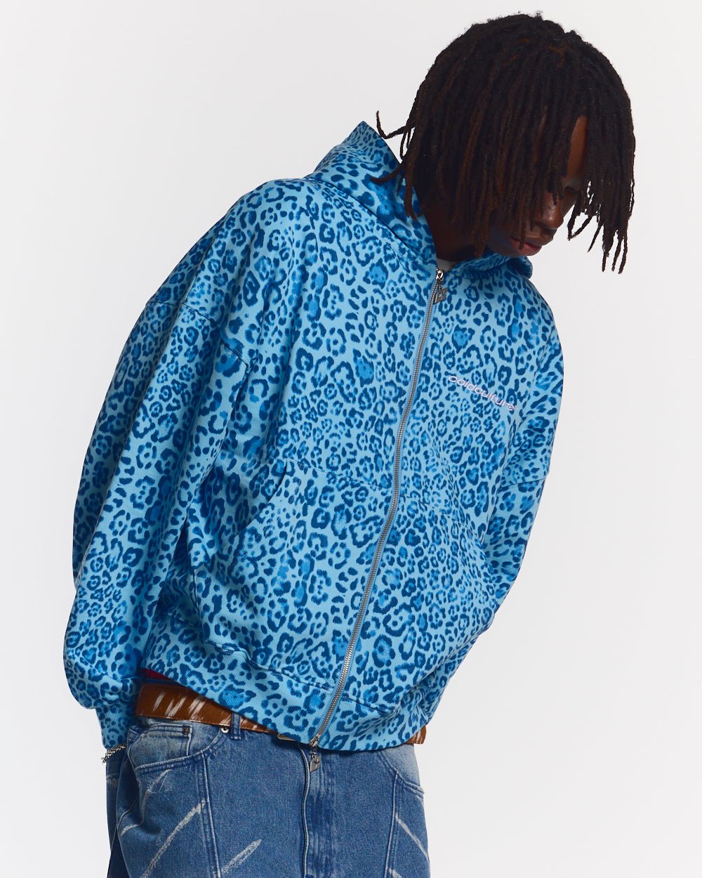 NOCTURNE BEAST ZIP HOODIE BLUE - Cold Culture #man